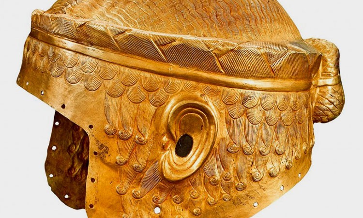 Casco del Rey sumerio Meskalamdug
