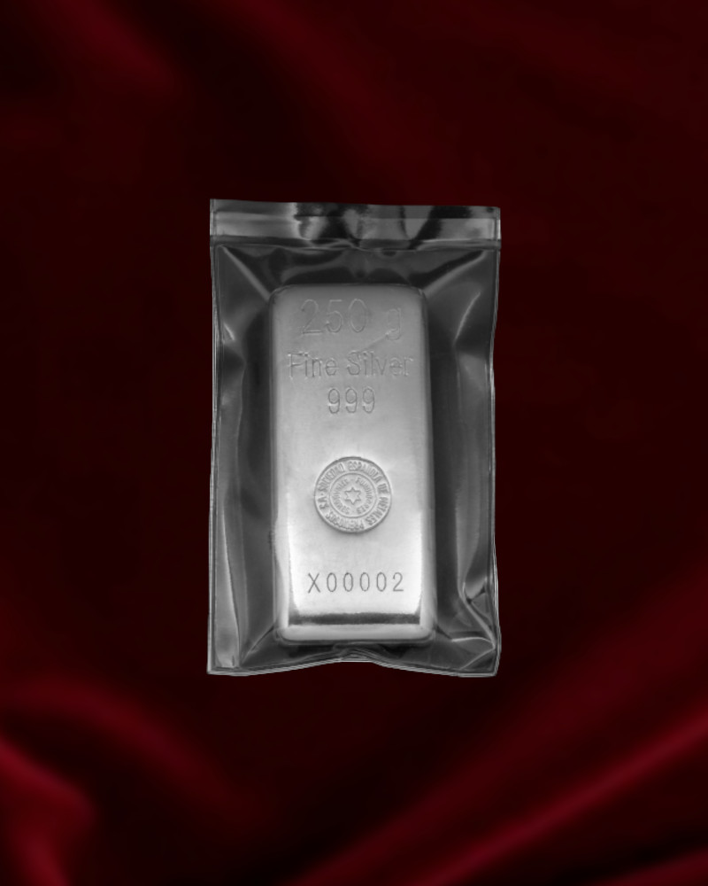 lingote de plata SEMPSA de 250 gr. Pureza 999