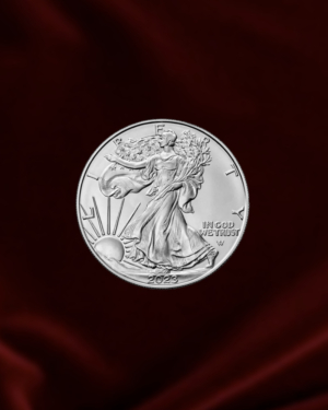 Moneda de plata Águila americana. American Eagle de 1oz. 2023 (Reverso)