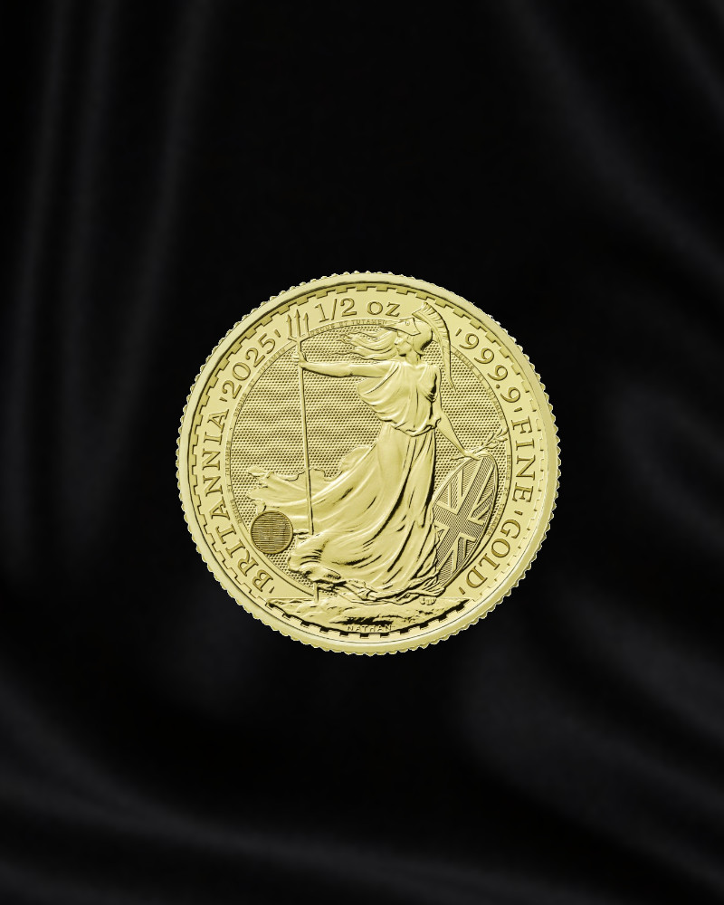 Moneda de ORO Britannia. Carlos III. 1/2 oz. 2024/25.