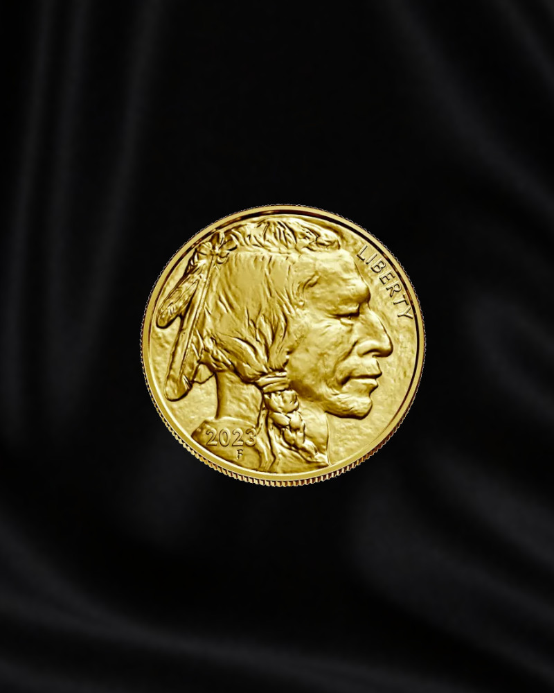 Moneda de oro Búfalo de Estados Unidos de 1 oz (Anverso)