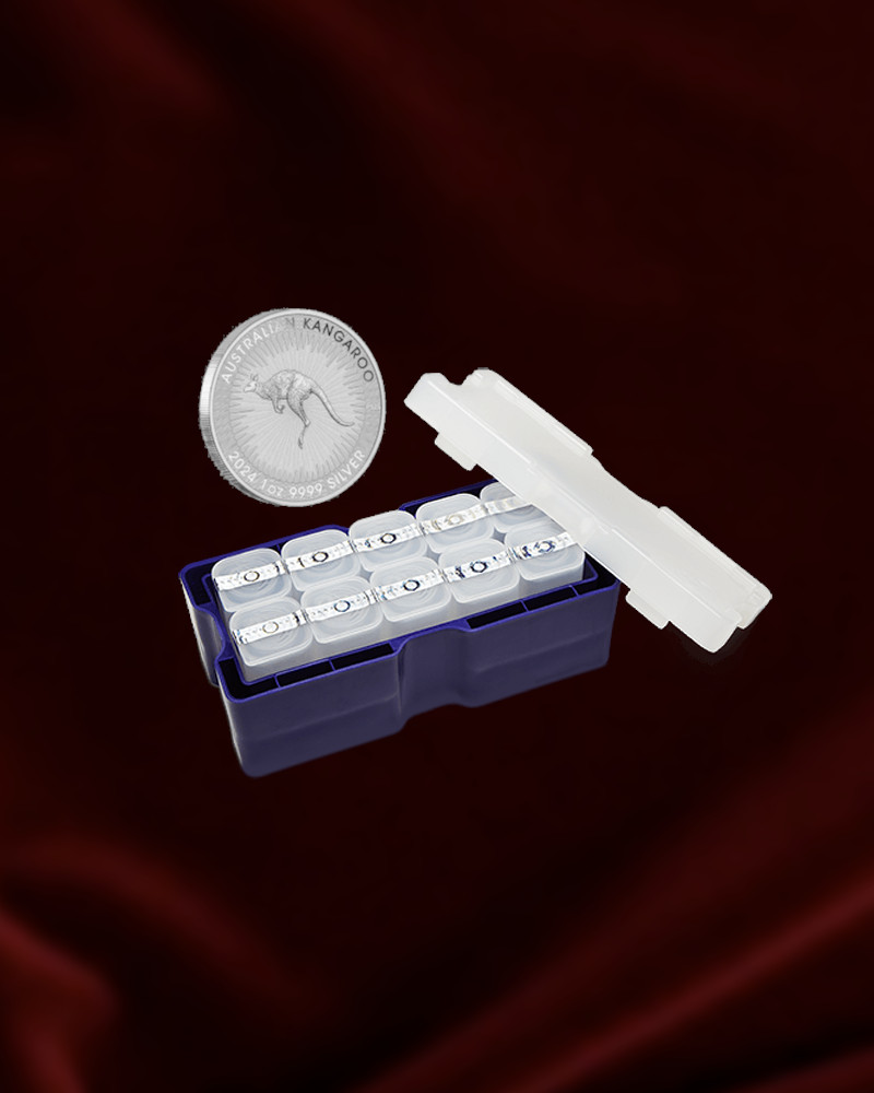 KANGURO 1 OZ 2024 CAJA Caja de 250 monedas de plata Canguro de Australia de 1 oz. 2024