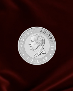 Moneda de PLATA Canguro de Australia de 1 oz. 2024. (Reverso)