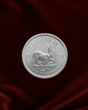 Moneda de PLATA Krugerrand de Sudáfrica de 1 oz. 2024 (Anverso)