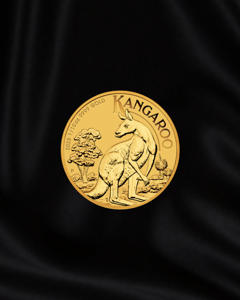 MOneda de oro de inersion Canguro de australia 1 onza