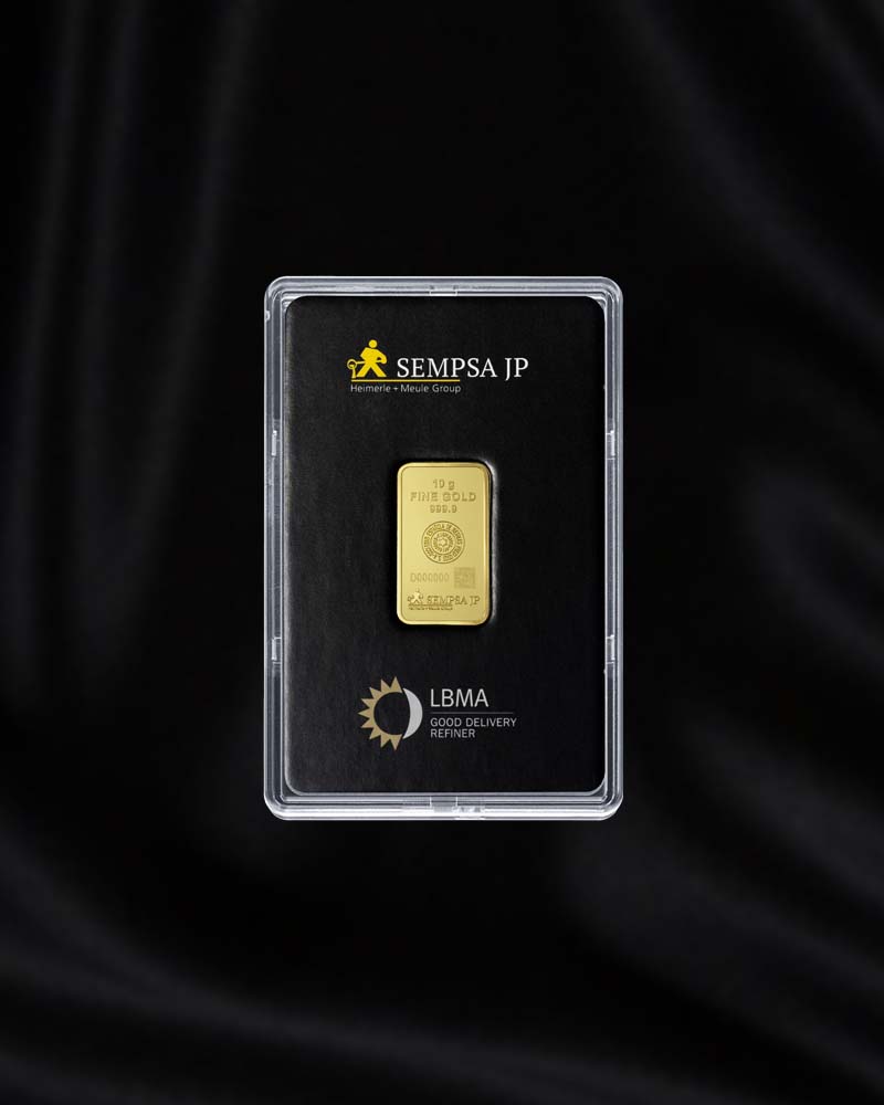 Lingote de oro Sempsa de 10 grs (Anverso)