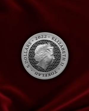 Moneda de PLATA Toro y Oso de 1 oz dorso