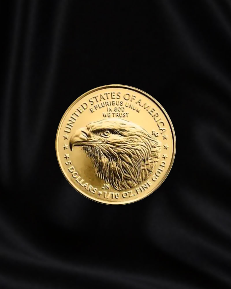 Moneda de ORO Águila americana de 1/10oz. Año 2023 - CMC