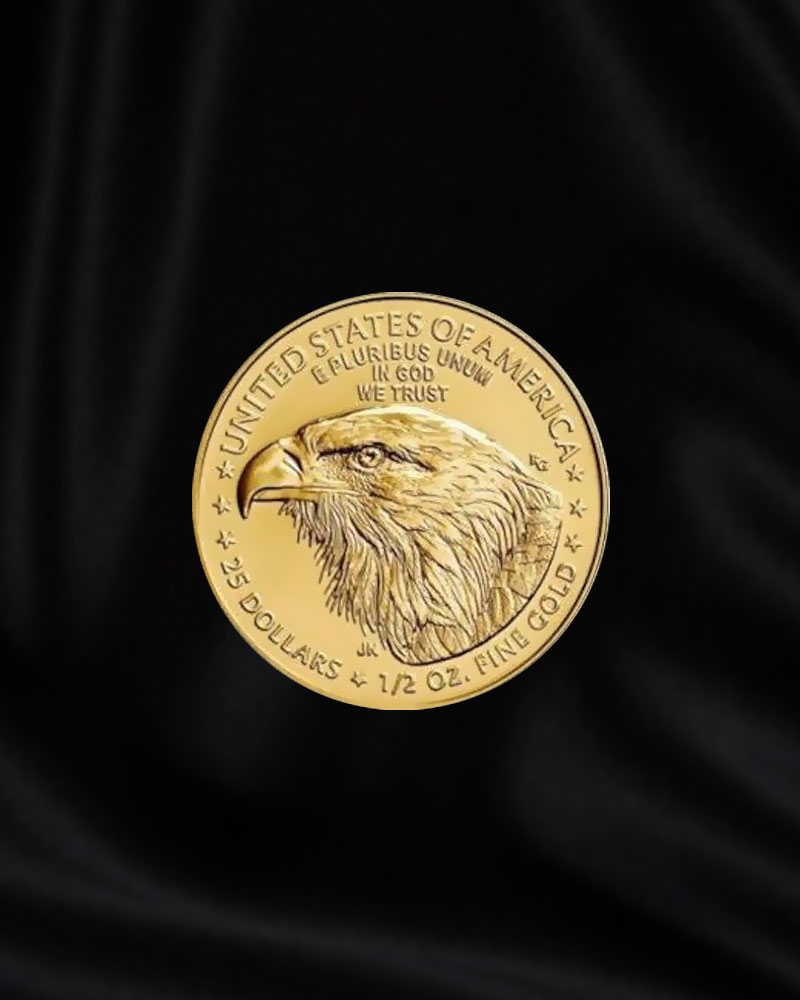 Moneda de oro Águila americana de 1/2 oz