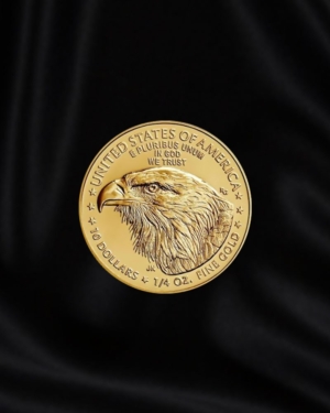 Moneda de oro Águila americana de 1/4 oz