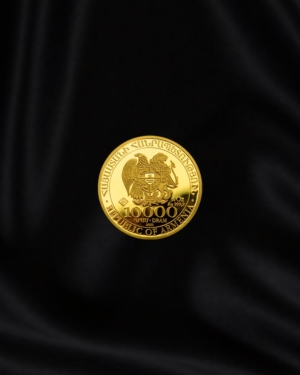 Moneda de oro Arca de Noé de Armenia de 1/4 oz
