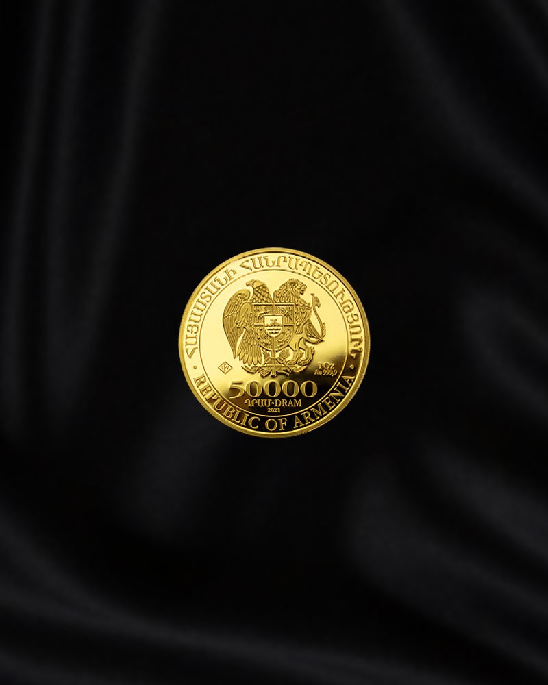 Moneda de oro Arca de Noé de Armenia de 1 oz