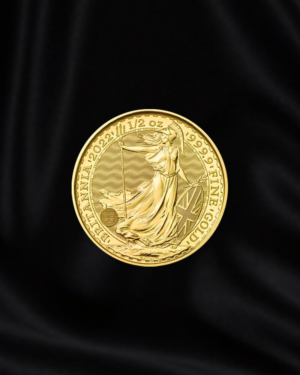 Moneda de oro Britannia de Reino Unido de 1/2 oz