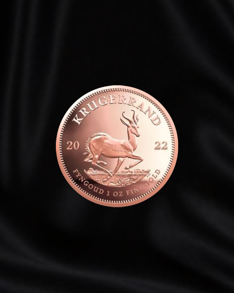 Moneda de oro Krugerrand de Sudáfrica de 1 oz