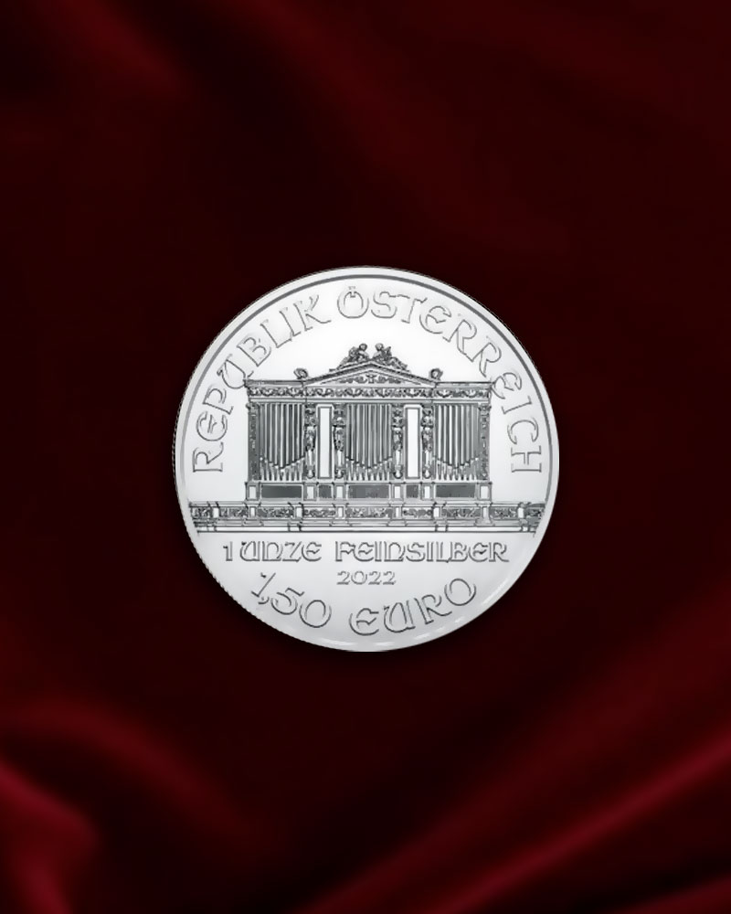 Moneda de plata Filarmónica de Viena de 1 onza