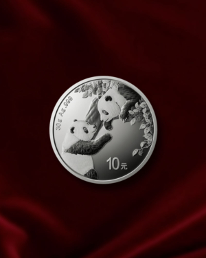 Moneda de plata Panda de China de 30 gr 2023