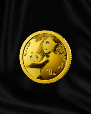 Moneda de oro Panda de China de 1 gr