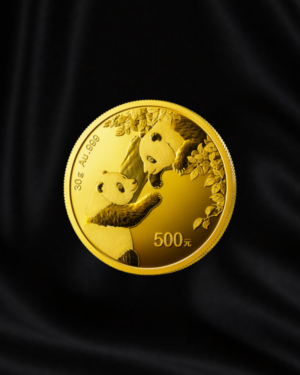 Moneda de oro de inversión Panda de China 2023 de 30gr