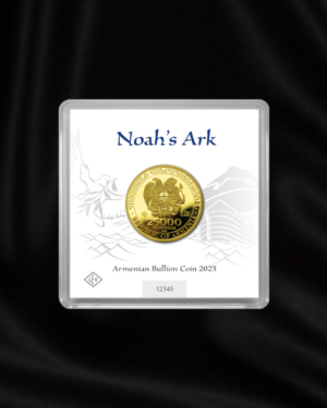 moneda de oro de inversion Arca de Noe de Armenia. 1/2 onza. 2023