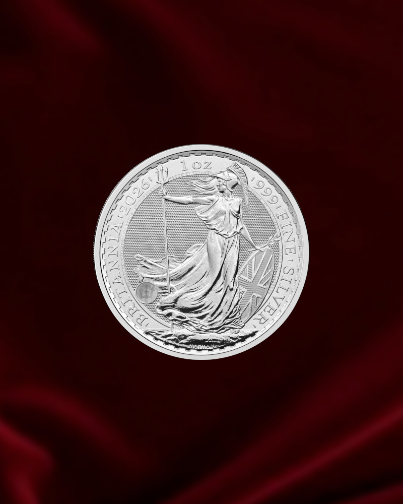 Moneda de PLATA Britannia 1oz Reino Unido. Años anteriores.