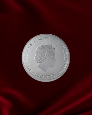 moneda de plata de inversion Bitcoin de Niue de 1 oz