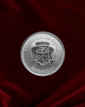 Moneda de plata de inversion de 1 onza. Gorila de El Congo