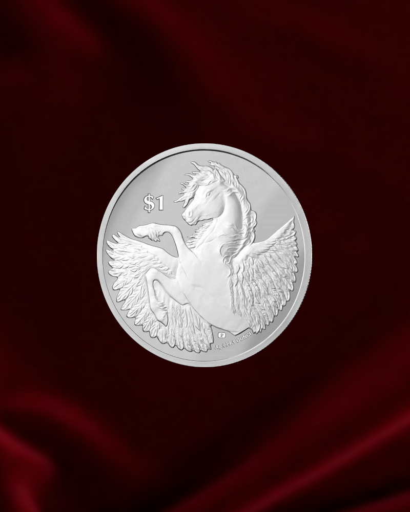 Moneda de plata de inversion Pegasus