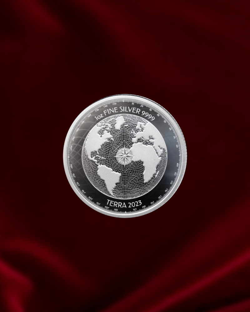 Moneda de plat de inversion Terra de 1 oz