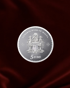 Moneda de PLATA Cruz de Malta de 1oz. 2024. Reverso