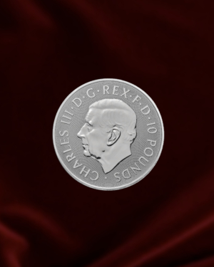Moneda de PLATA Mitos y Leyendas del Rey Arturo de 10 oz. 2024.