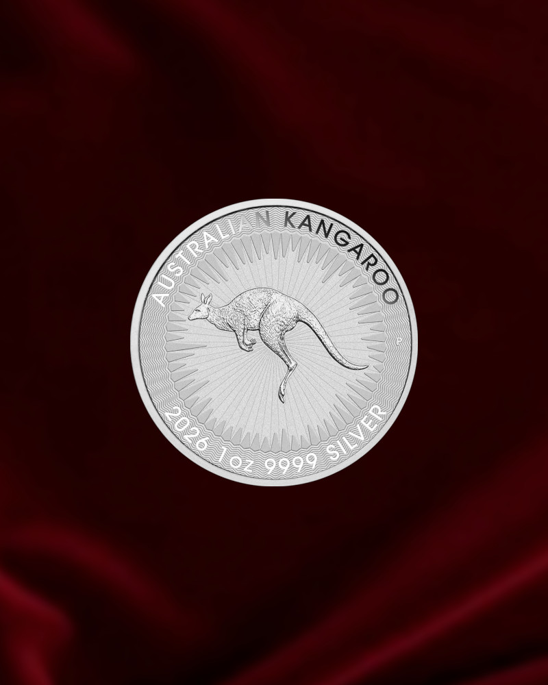 Moneda de plata de inversion de 1 oz. Canguro de Australia 2026