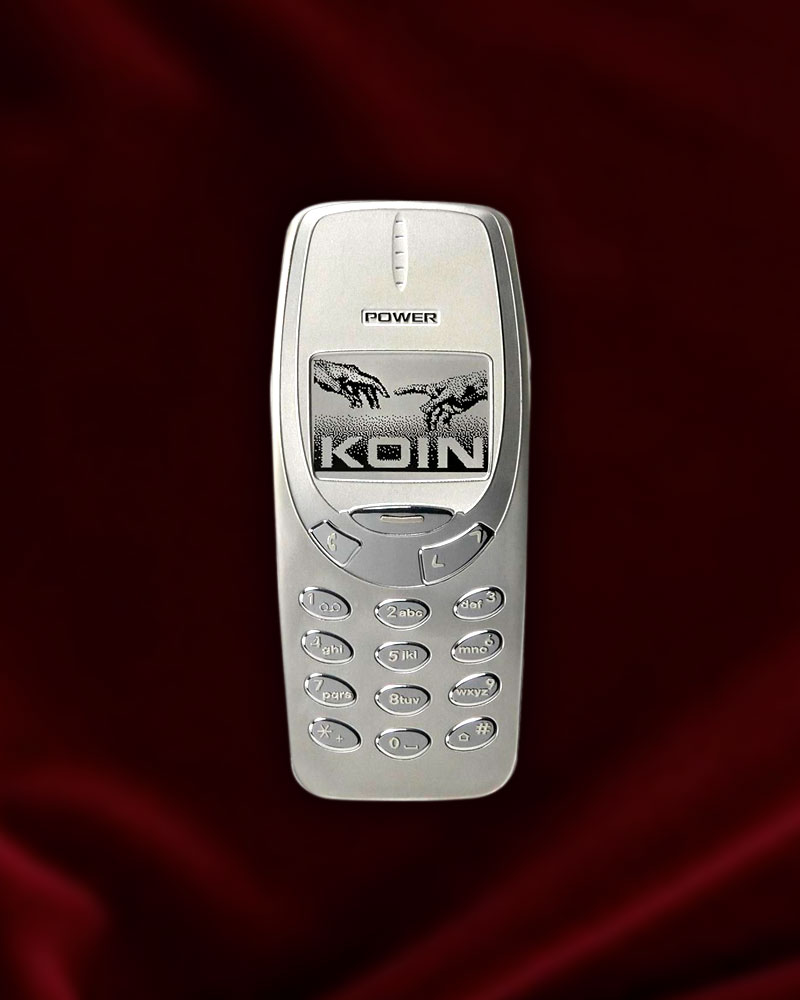 Moneda Telefono indestructible. Nokia. de 2 onzas de Niue. CMC Metales Preciosos de inversion. Presentacion en caja