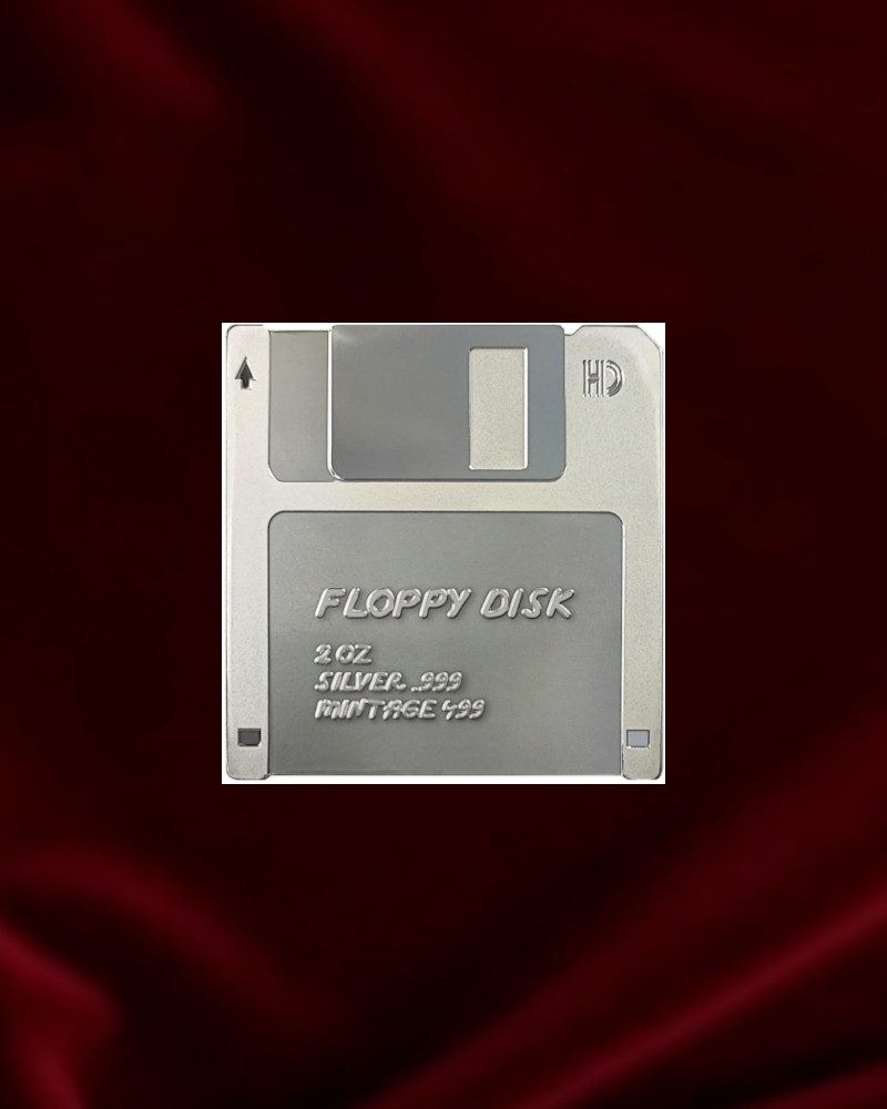 Disquete moneda de plata de inversión de 2 onzas, 999,Niue..