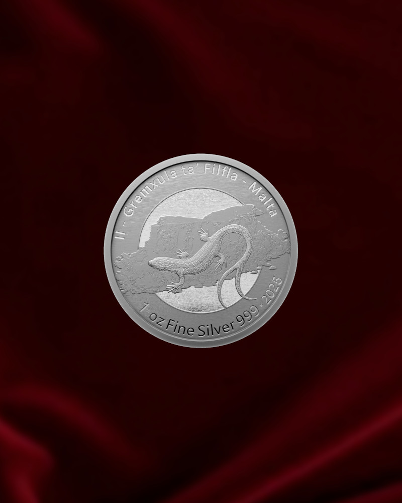 malta_anv Moneda de plata de inversión de 1 oz. Lagarto de dos colas de Malta. pureza 999